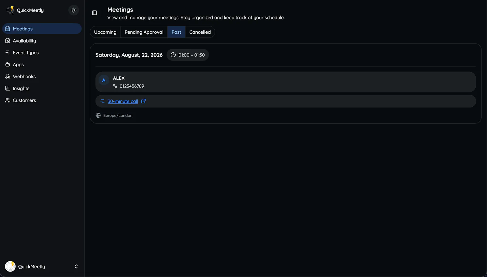 QuickMeetly screenshot 3