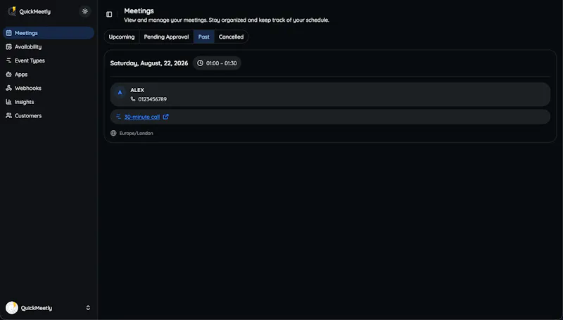 QuickMeetly screenshot 3