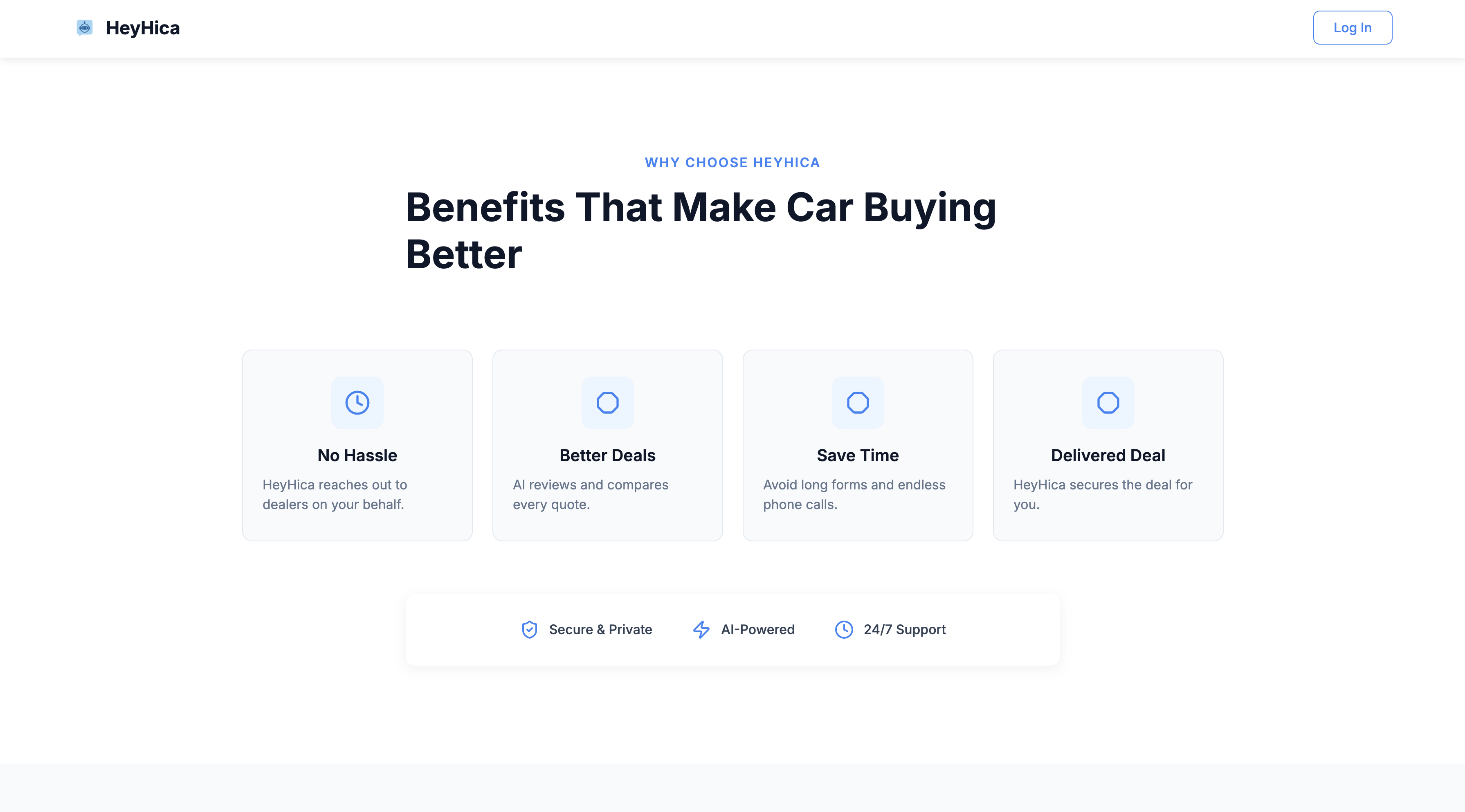HeyHica - Main product screenshot demonstrating key features and user interface