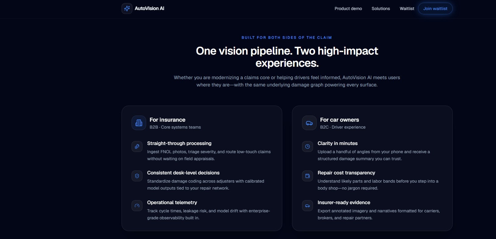 AutoVision AI-Vehicle Damage Assessment gallery image