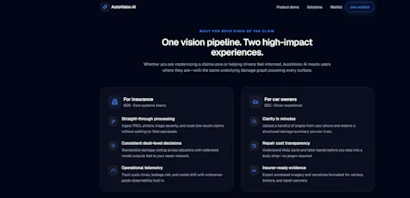 AutoVision AI-Vehicle Damage Assessment gallery image