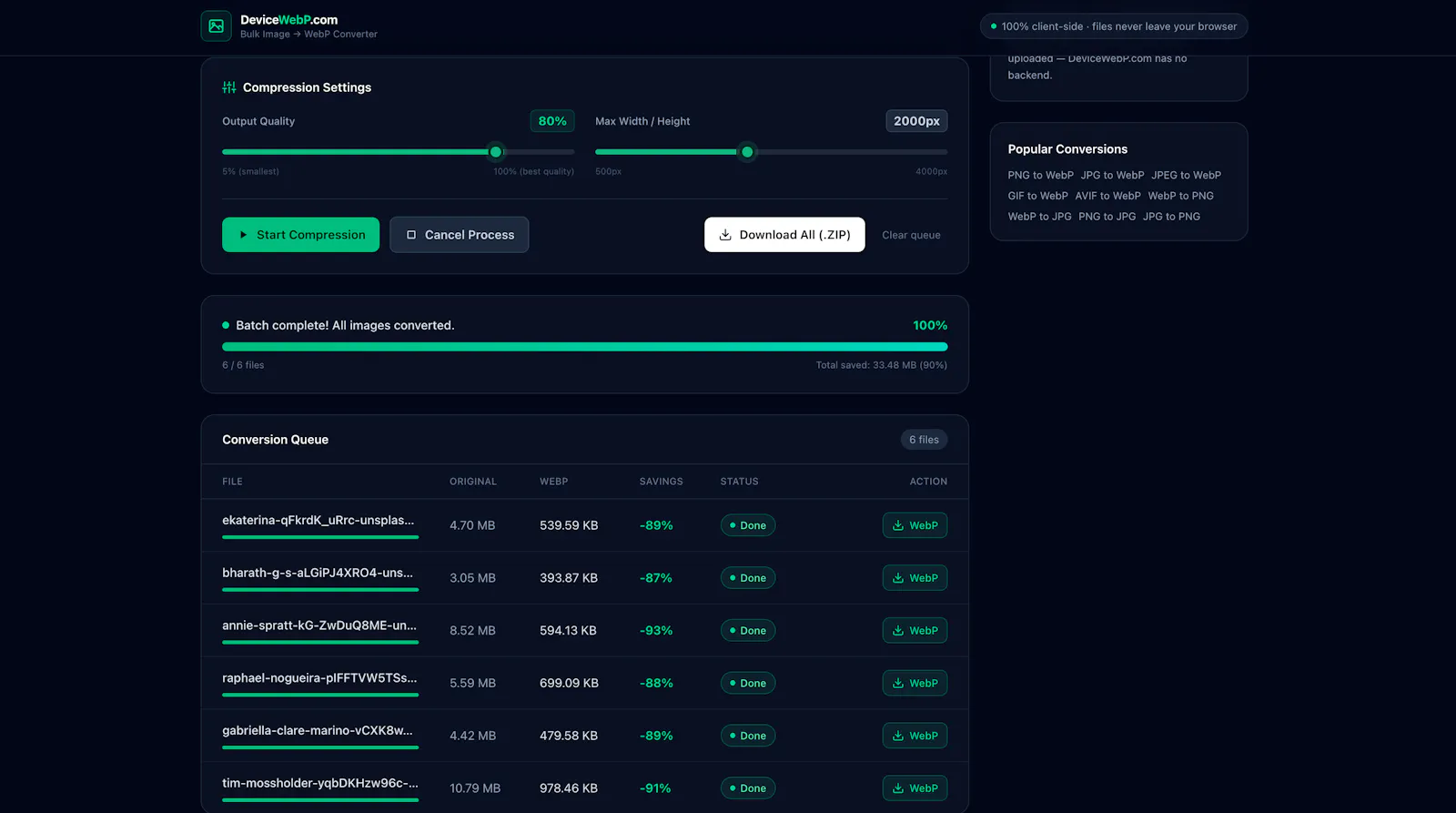 DeviceWebP screenshot 3
