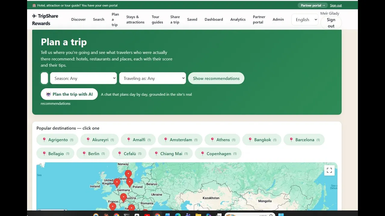TripShare rewards gallery image