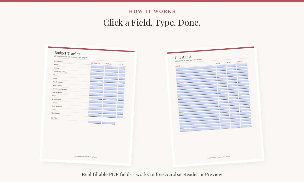 Free Wedding Planner gallery image