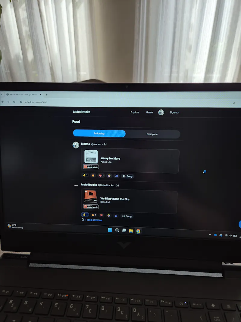 tastedtracks — share your music taste screenshot 1