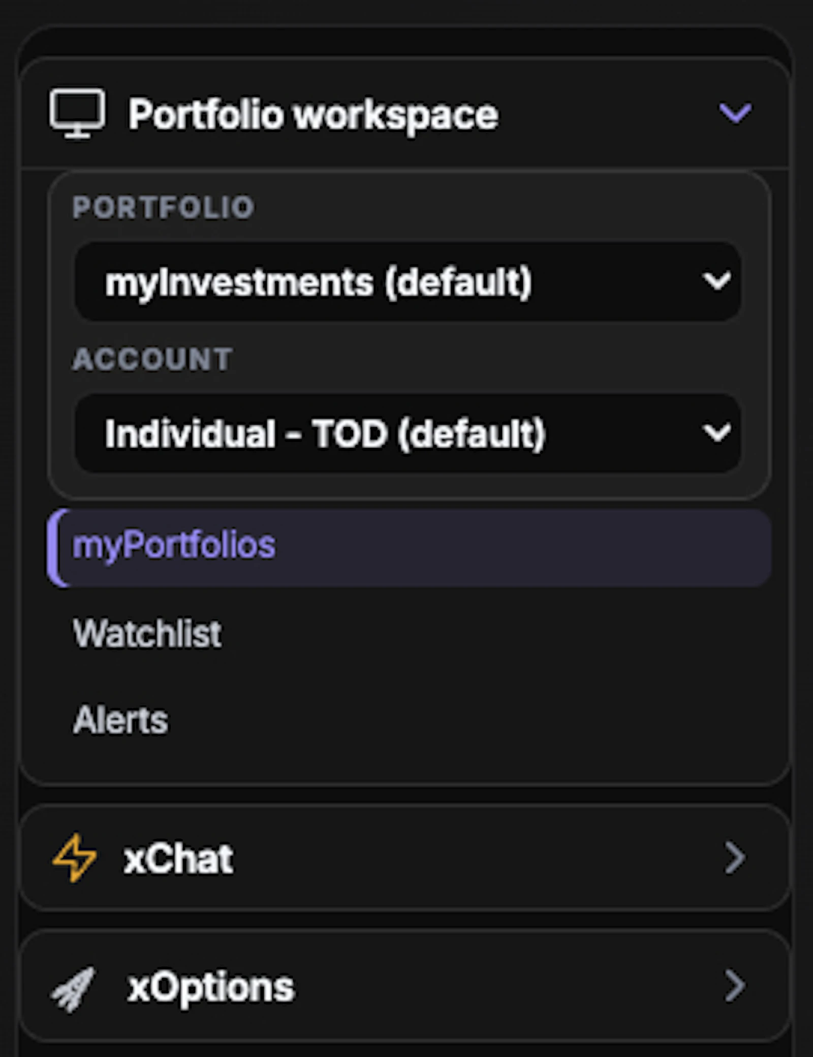 xFinance – xAI Options OS for HNWI screenshot 4