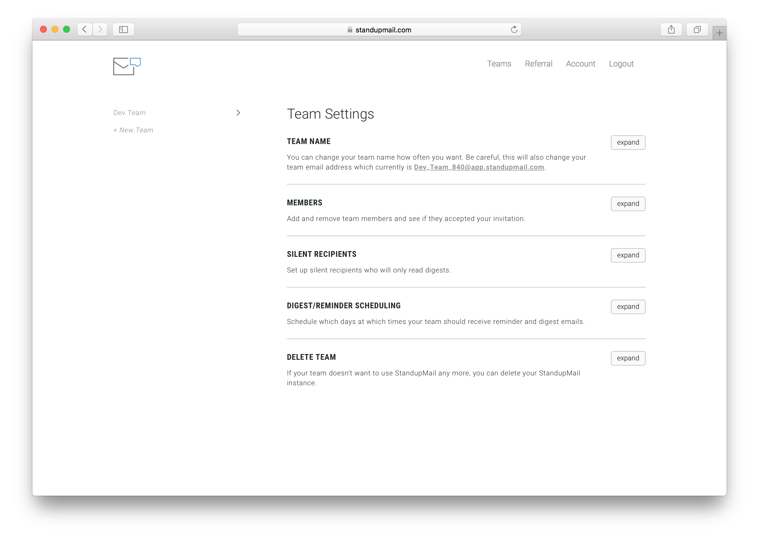StandupMail gallery image