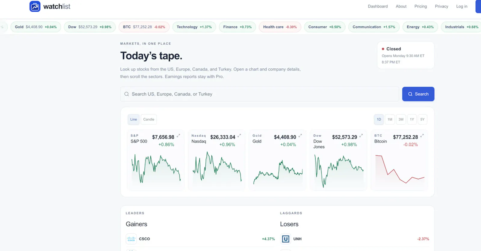 StockWatchlist screenshot 2