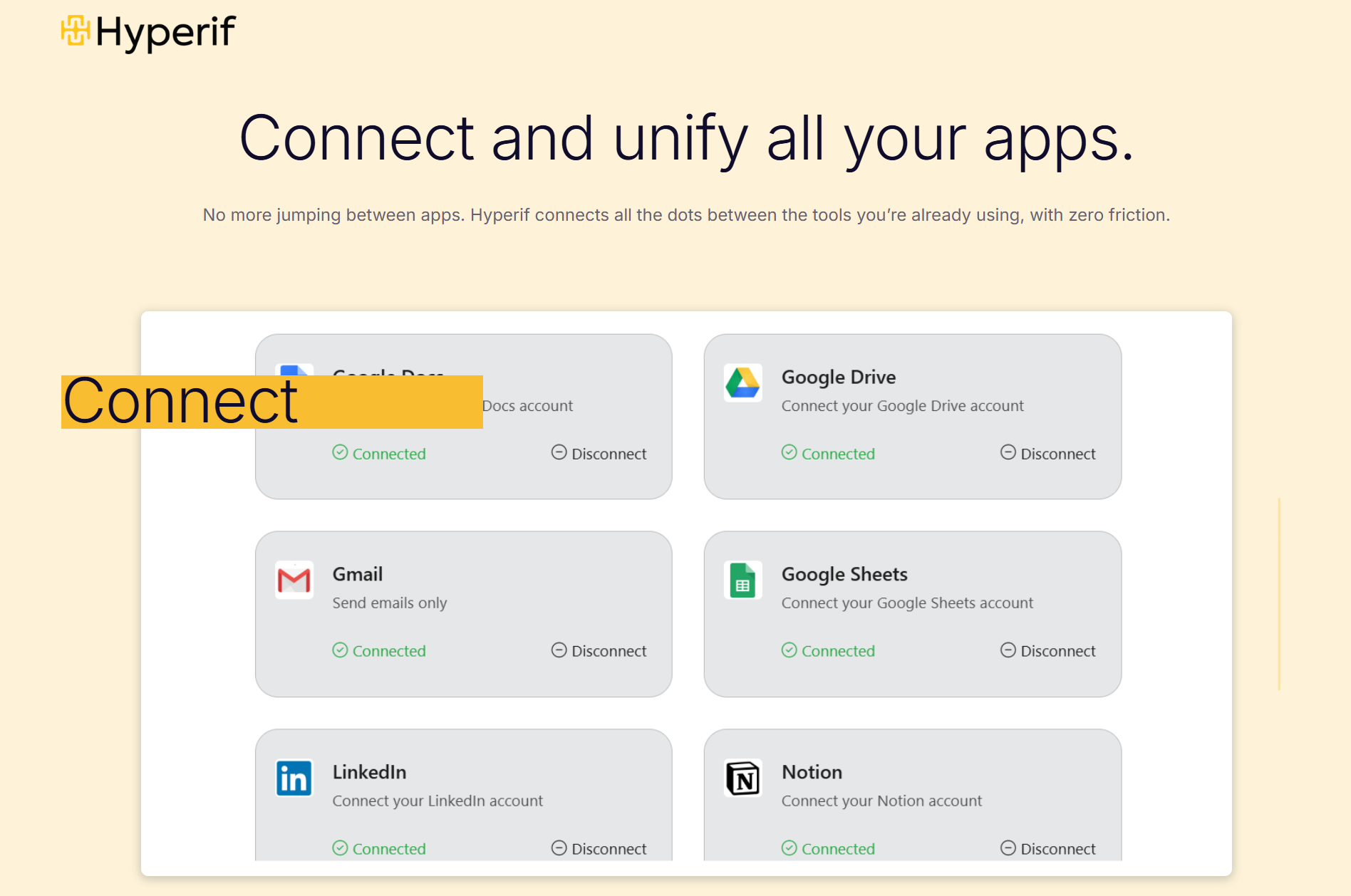 Média Hyperif - Une interface.Tous vos outils.Pas de MCP, pas de code, pas de serveurs. 4
