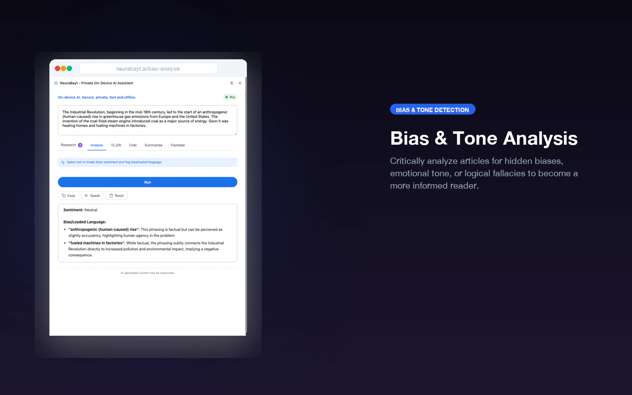 NeuraBayt Private On-Device AI Assistant 截图 4