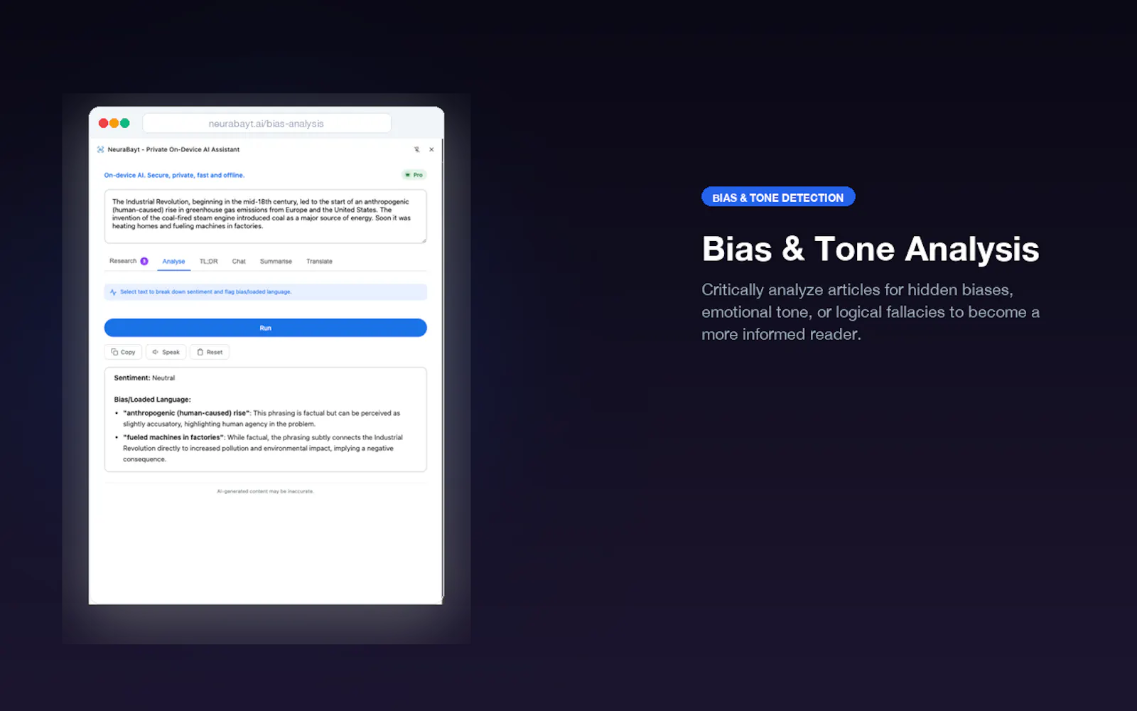 NeuraBayt Private On-Device AI Assistant screenshot 5
