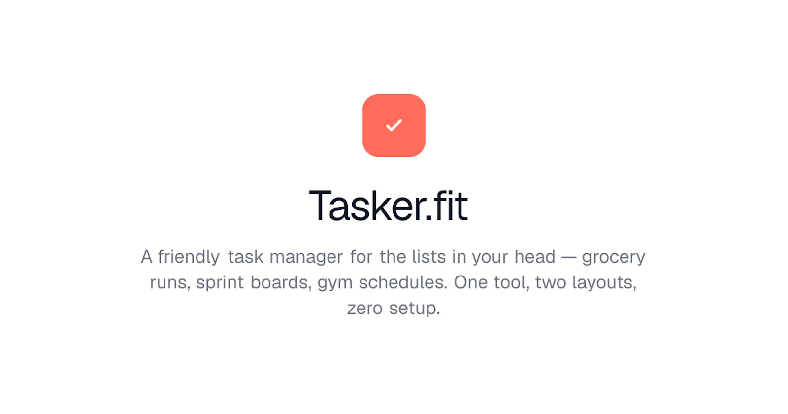 Tasker.fit screenshot 1