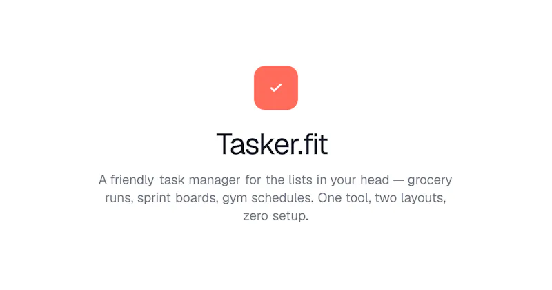 Tasker.fit screenshot 1