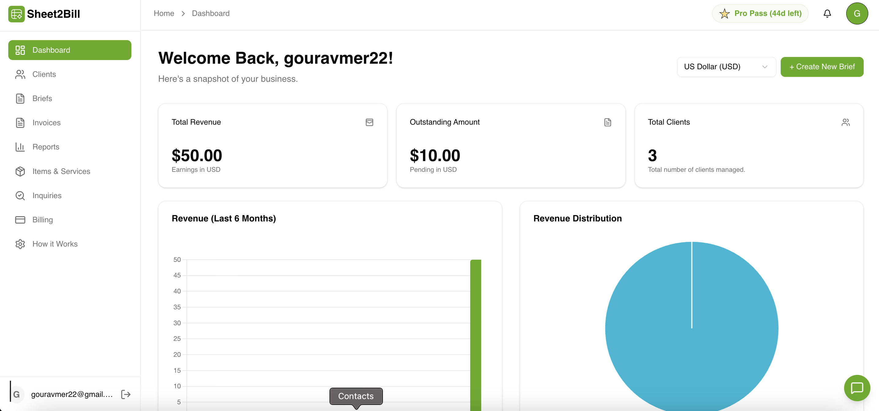 Sheet2bill - Screenshot 3 showing product features and functionality