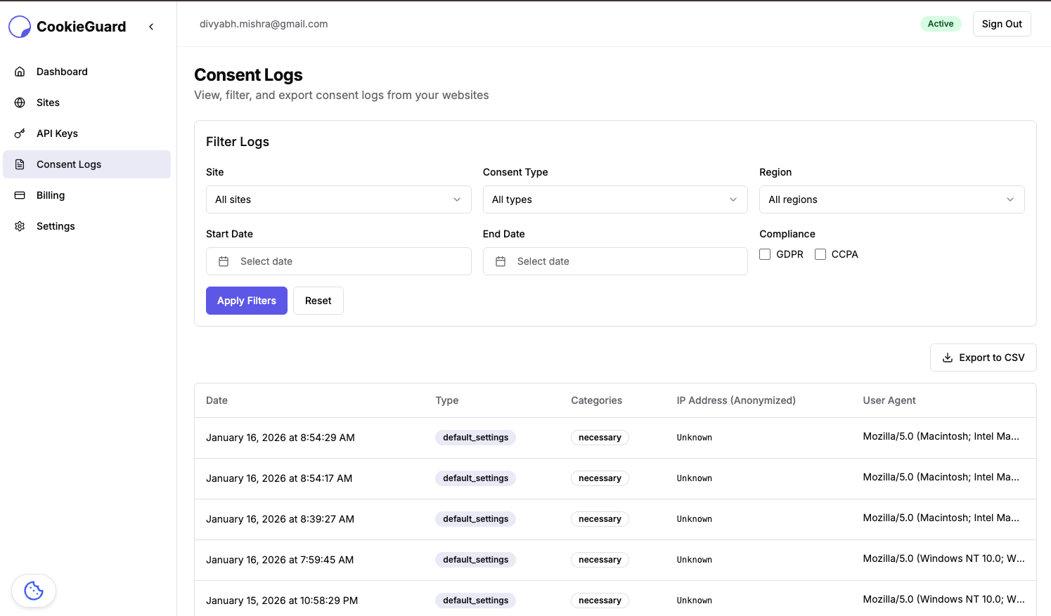 CookieGuard - Screenshot 2 showing product features and functionality