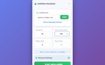 Mass Unfollow for X ( Twitter ) gallery image