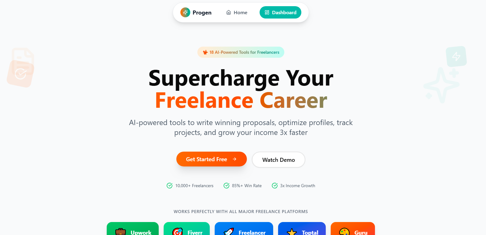 Progen - Screenshot 2 showing product features and functionality