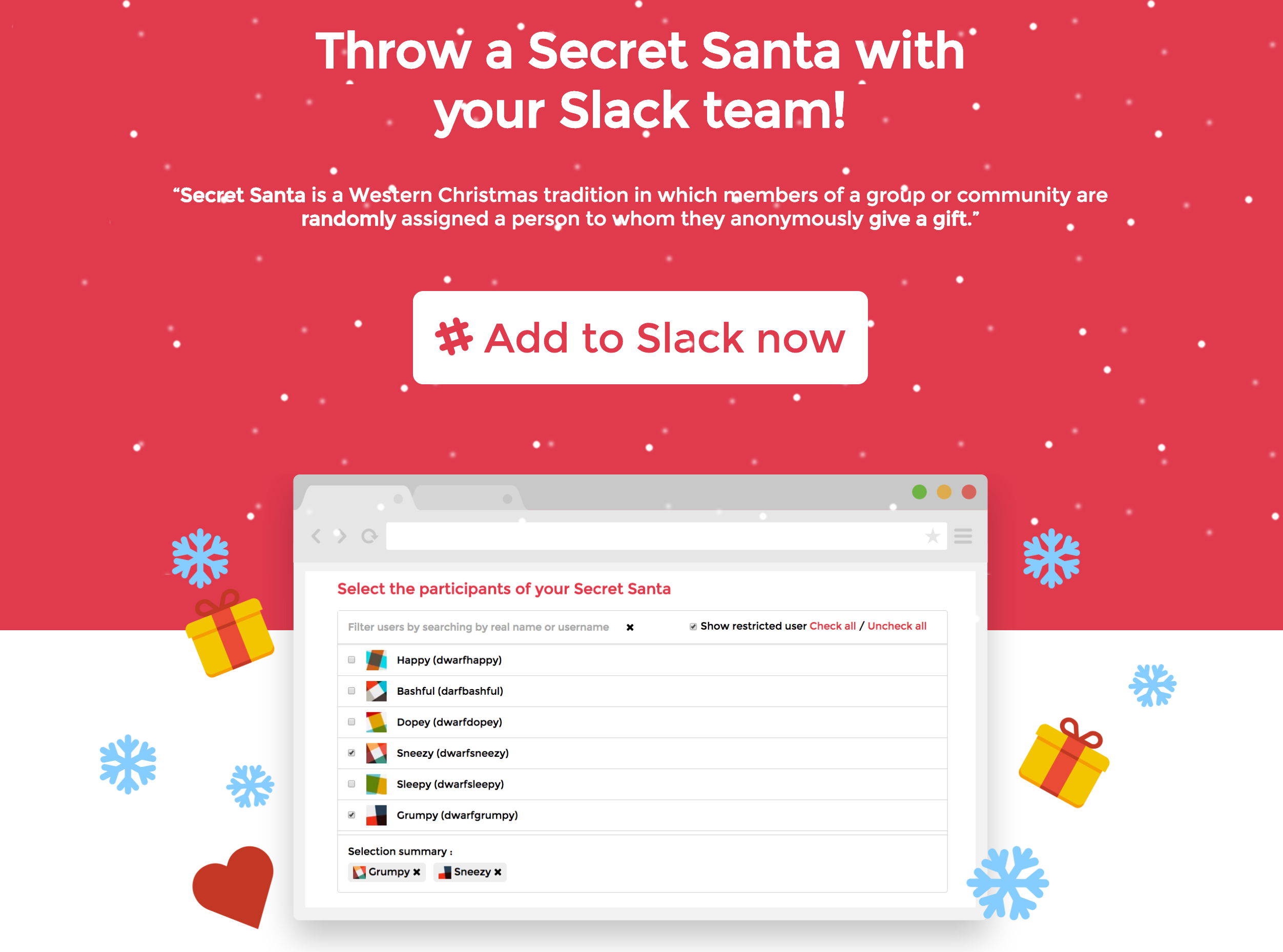 Slack Secret Santa gallery image