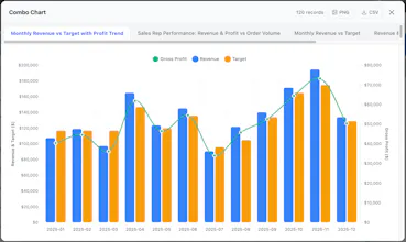 Combo Chart Plugin for Kintone gallery image