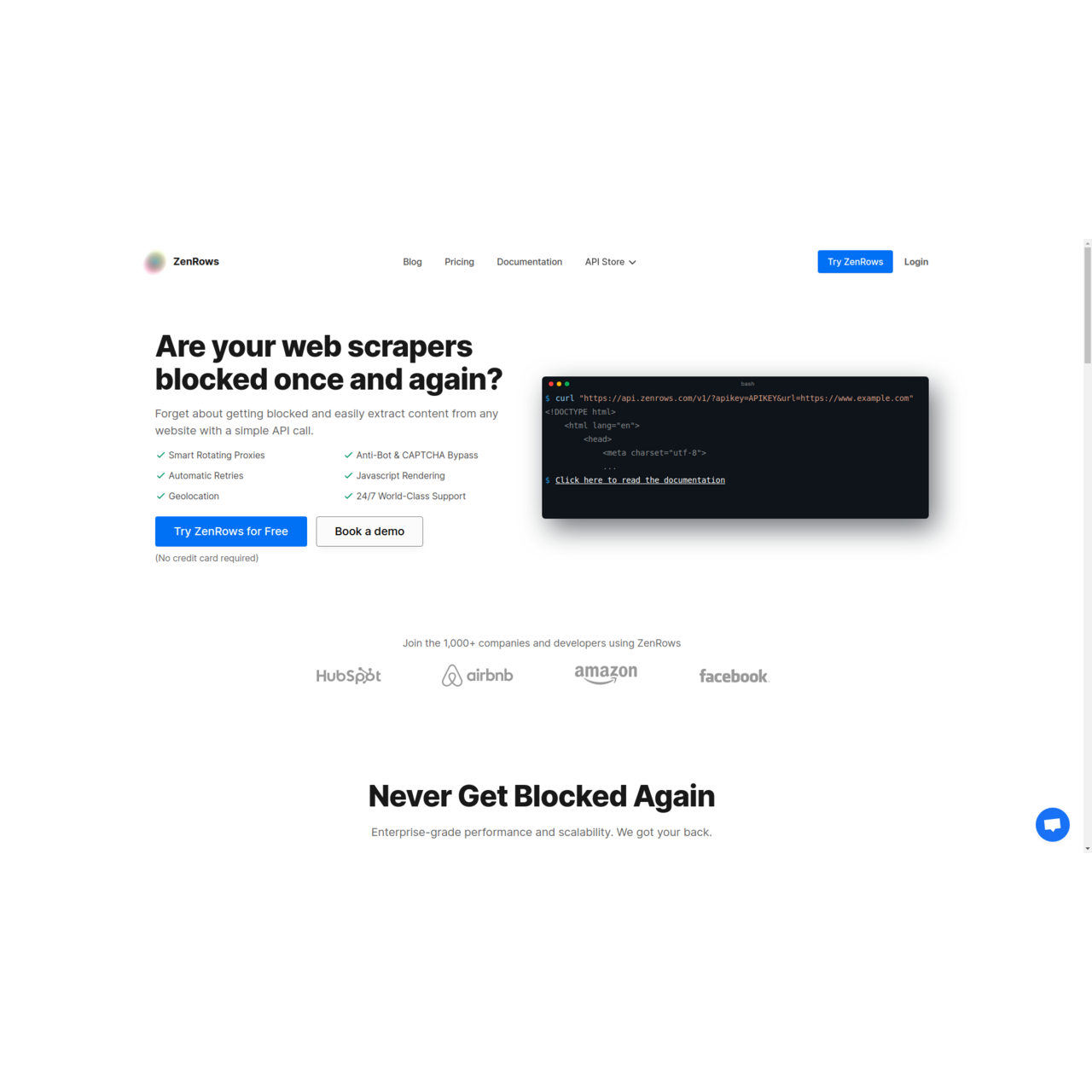 Mídia 1 de ZenRows - Software de raspagem e extração de dados na web