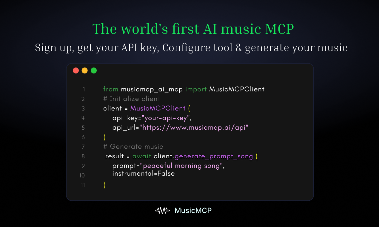 World's First AI Music MCP gallery image