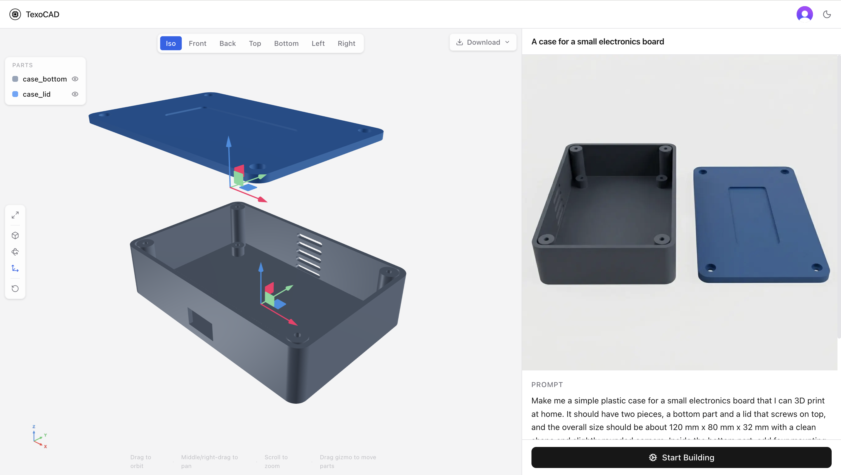TexoCAD – Lovable for Hardware gallery image