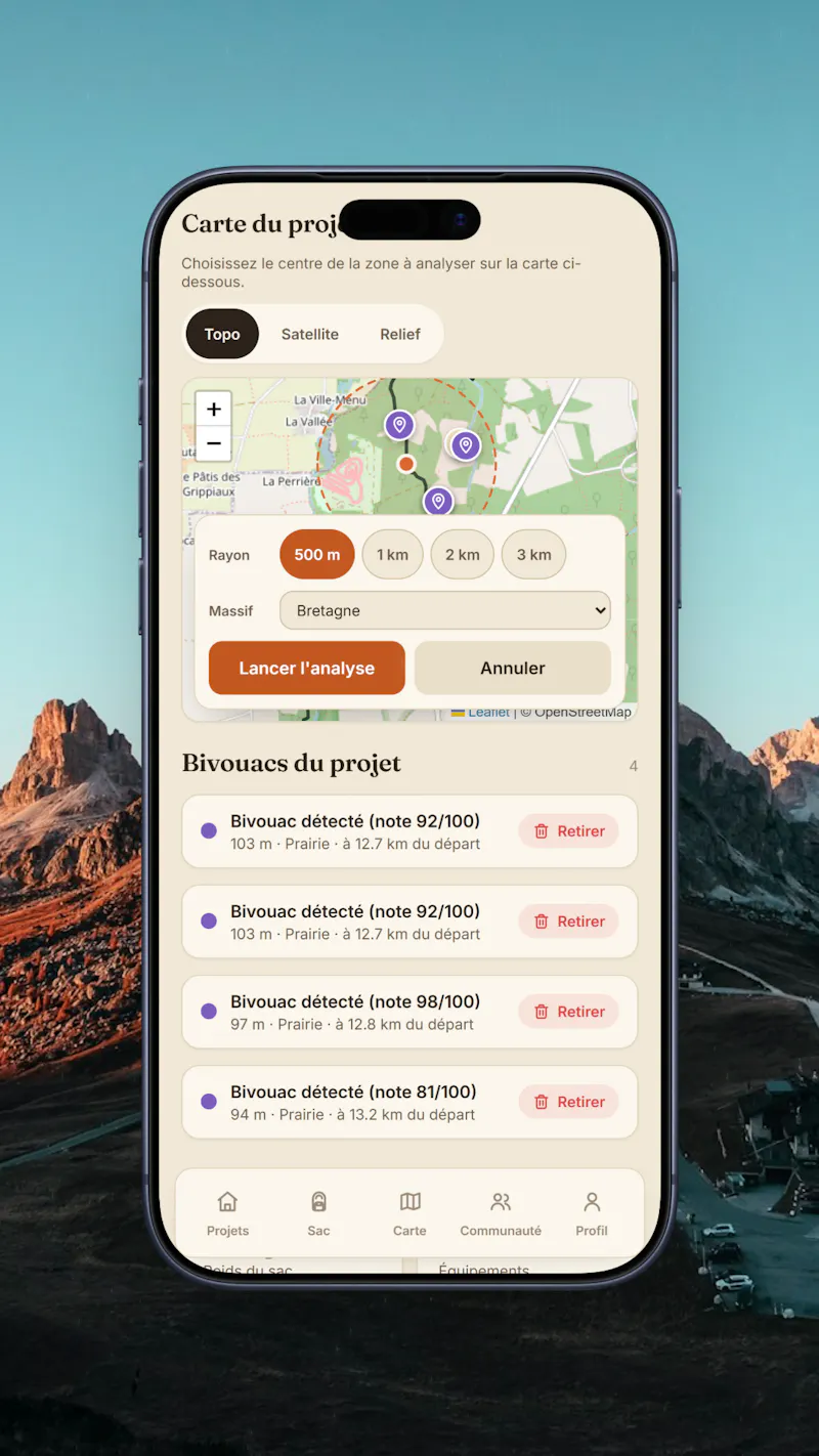 Bivtrack screenshot 2