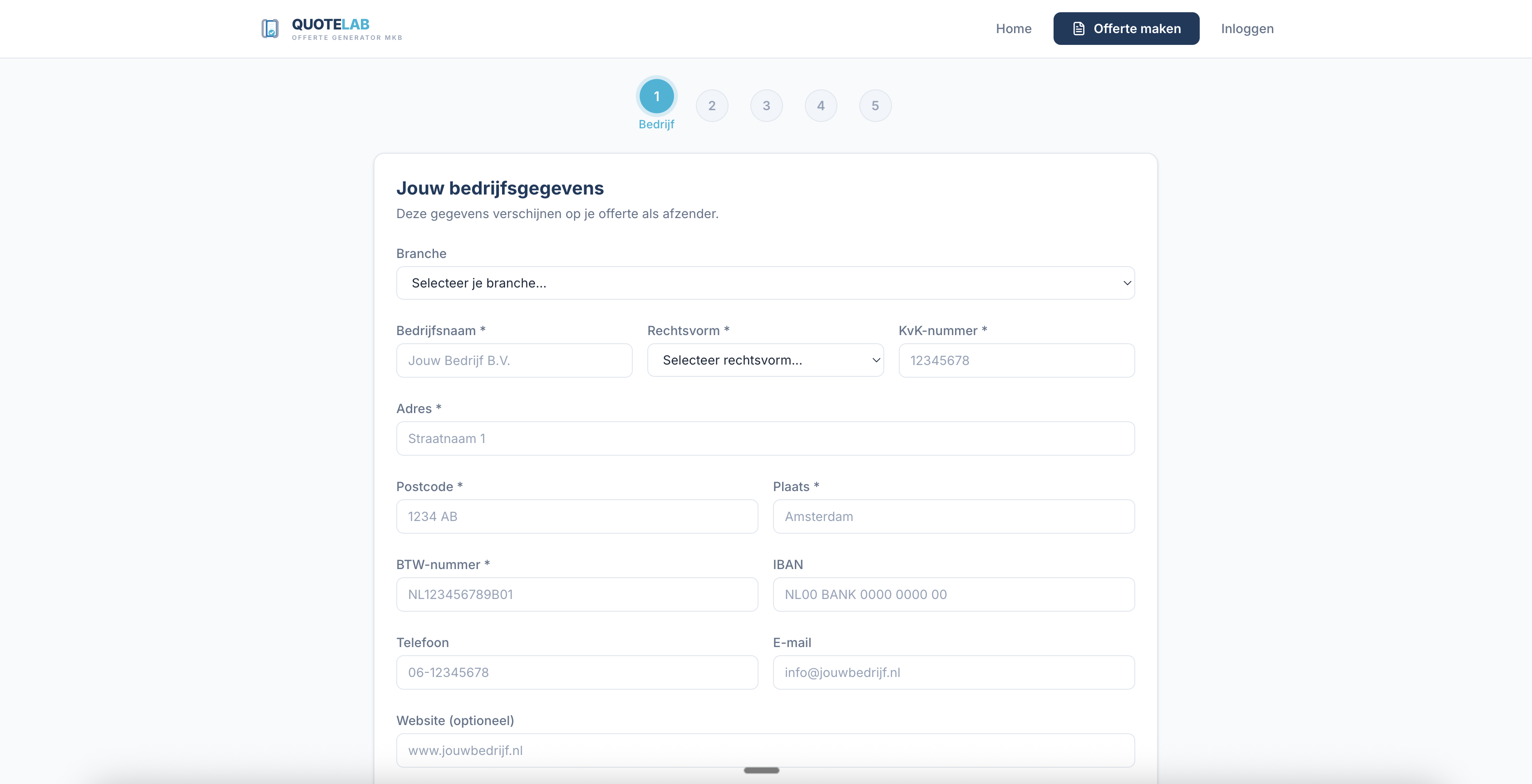 QuoteLab - Screenshot 2 showing product features and functionality