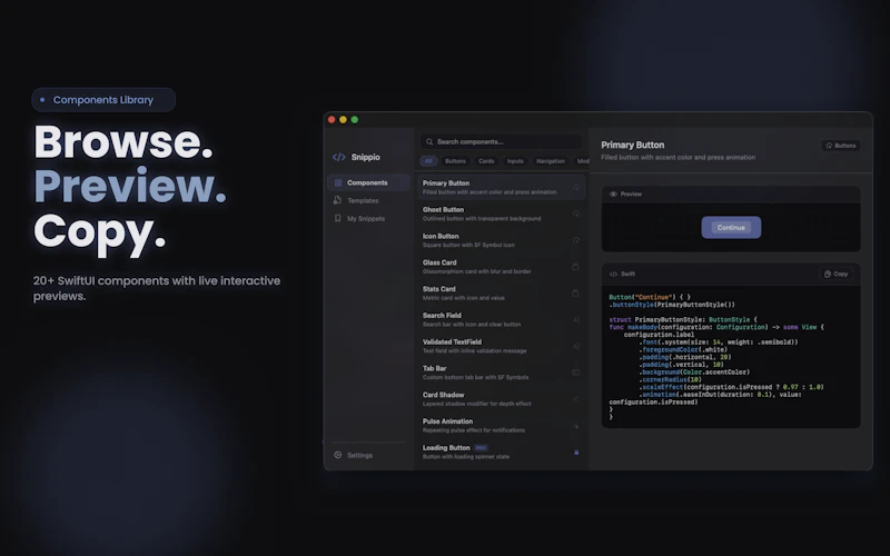 Snippio - Dev Components screenshot 3