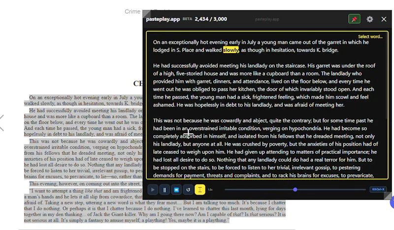 PastePlay — Copy. Hotkey. Listen. TTS screenshot 2