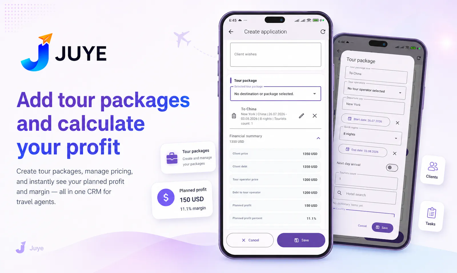 Juye: CRM for travel agencies screenshot 4