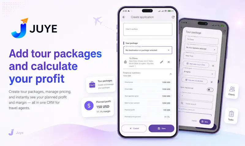 Juye: CRM for travel agencies screenshot 4