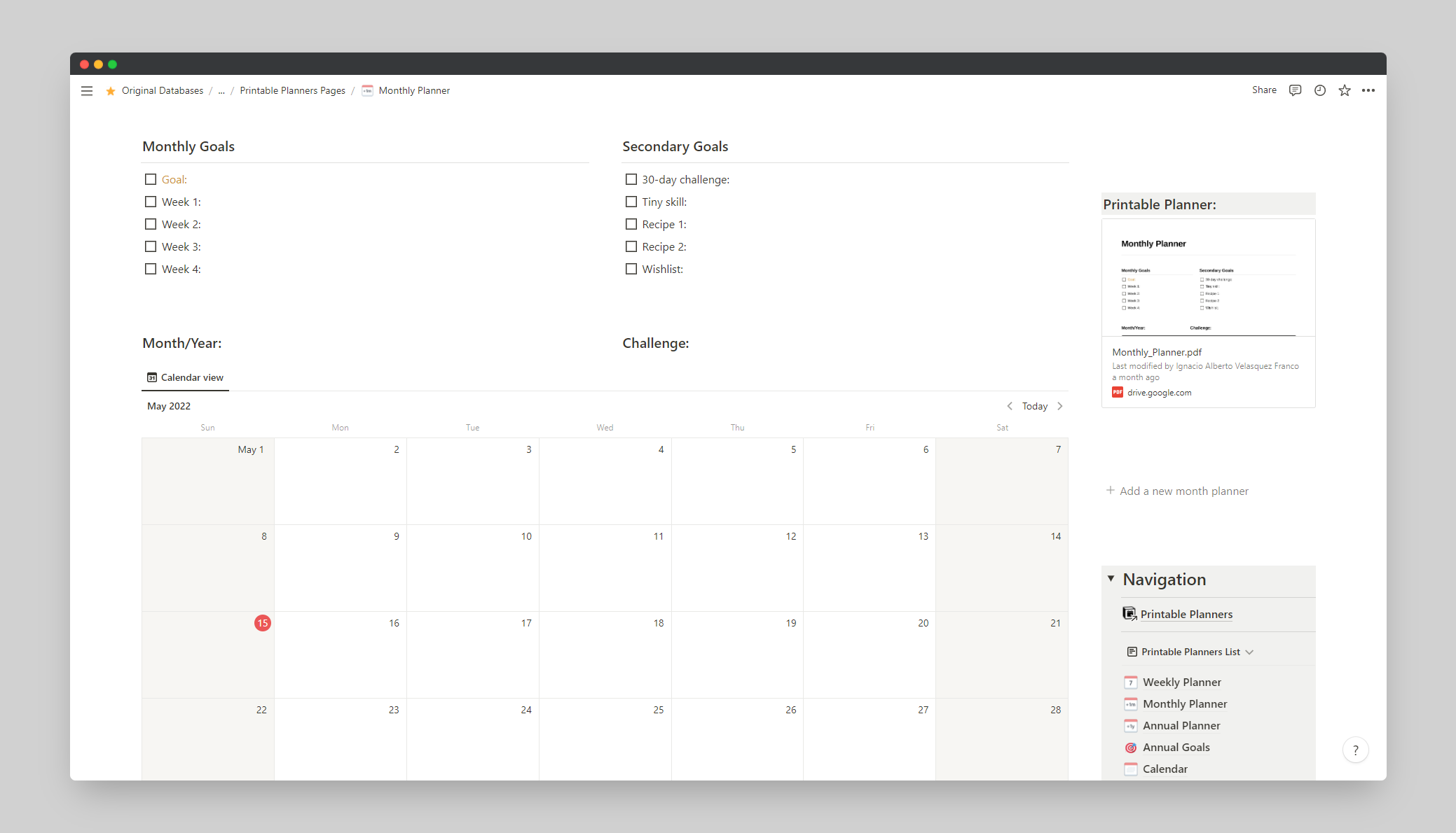 Notion Printable Planners + eBook gallery image