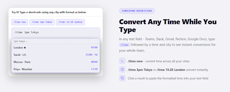 ClockinSync - Smart Timezone Extension screenshot 8