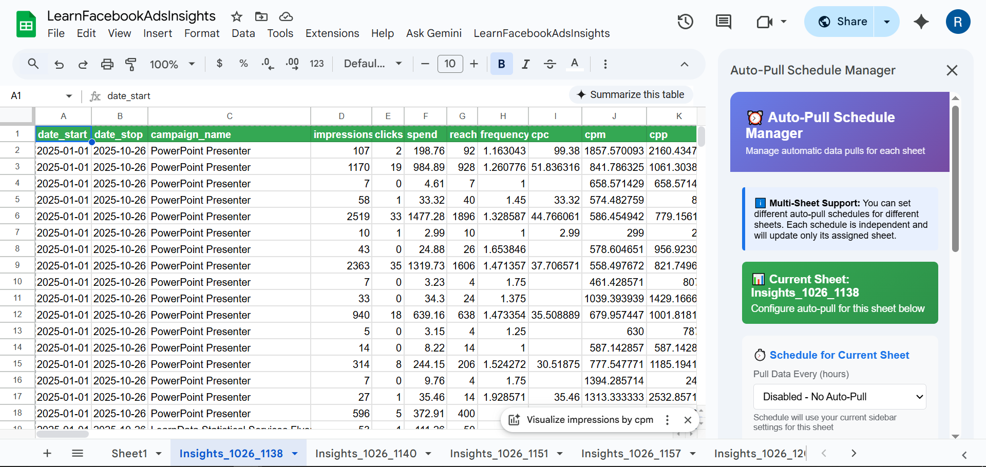 LearnFacebookAdsInsights - Screenshot 3 showing product features and functionality