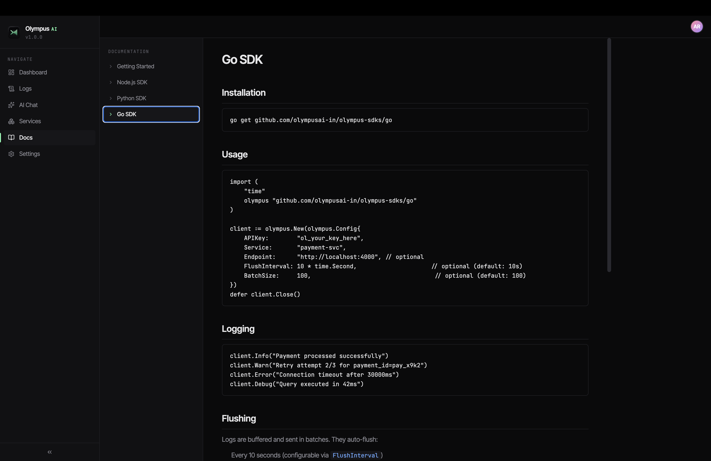 Olympus AI gallery image