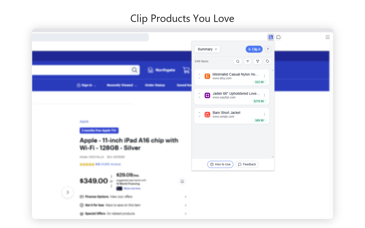 QuietCart Chrome Extension gallery image
