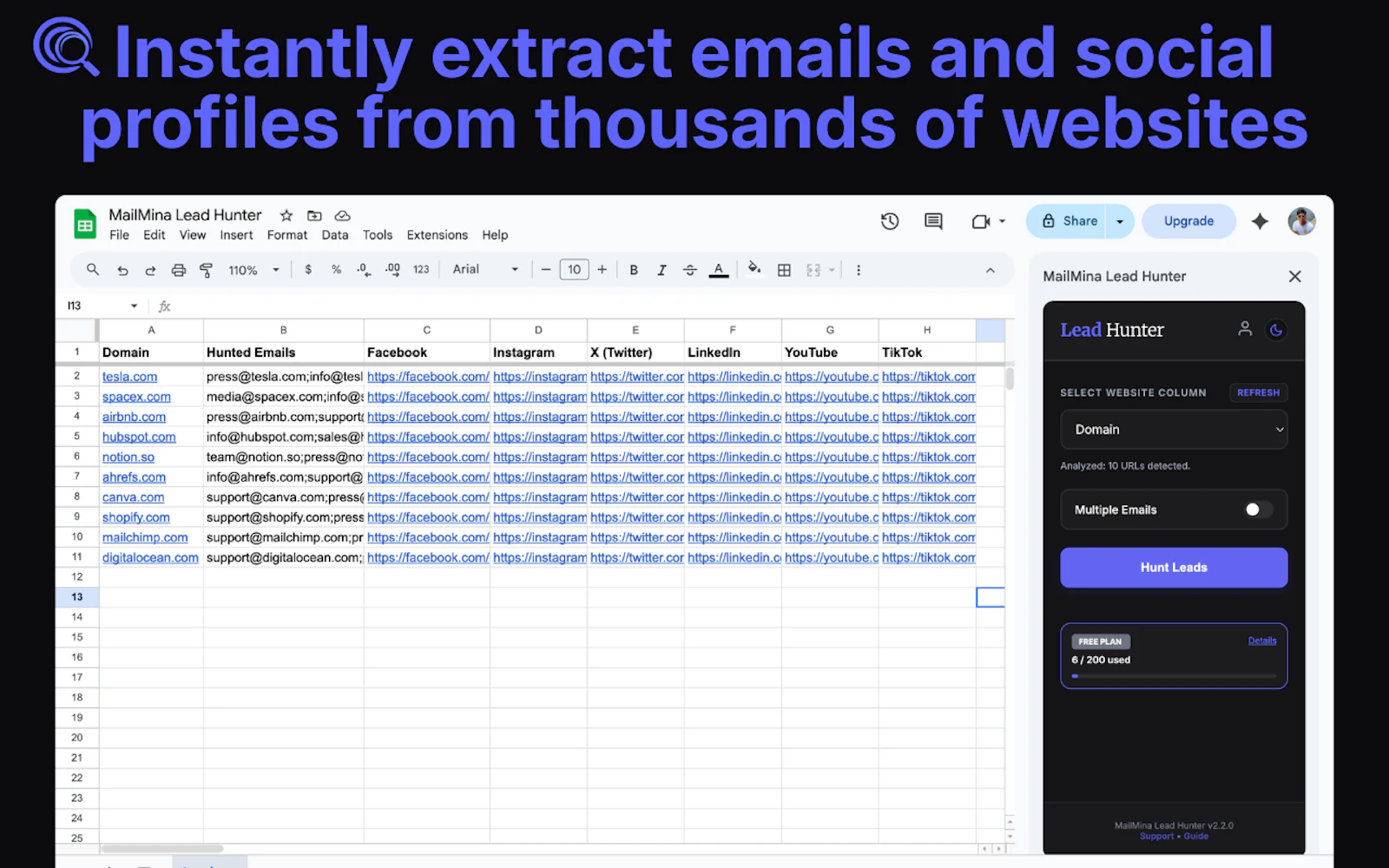Lead Hunter – Website Data Enricher screenshot 2