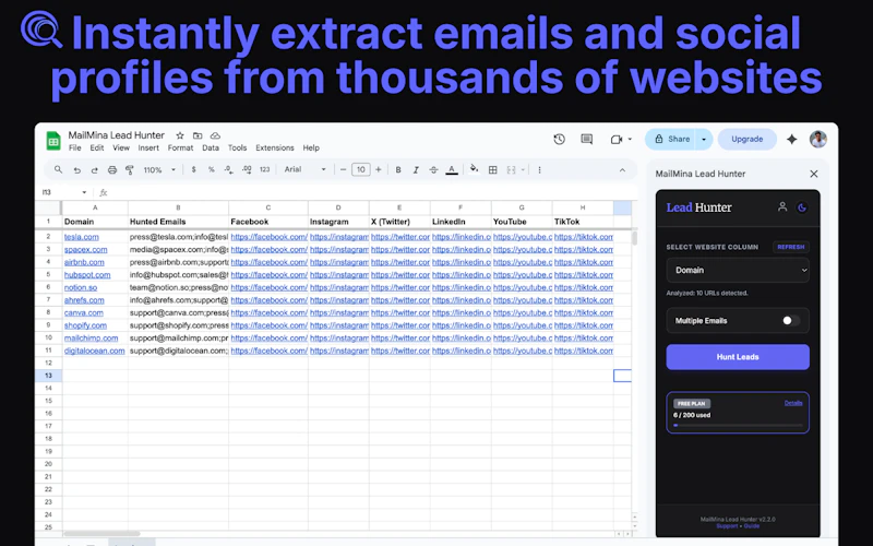 Lead Hunter – Website Data Enricher screenshot 2
