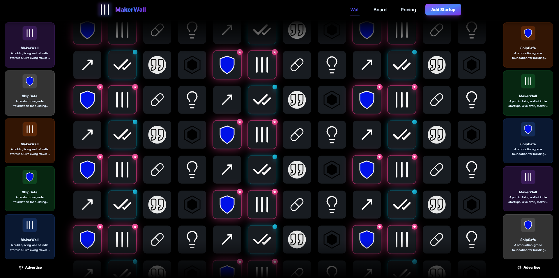 MakerWall - Main product screenshot demonstrating key features and user interface