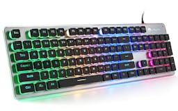LANGTU Rainbow Backlit Membrane Keyboard media 1