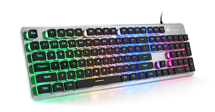 LANGTU Rainbow Backlit Membrane Keyboard gallery image