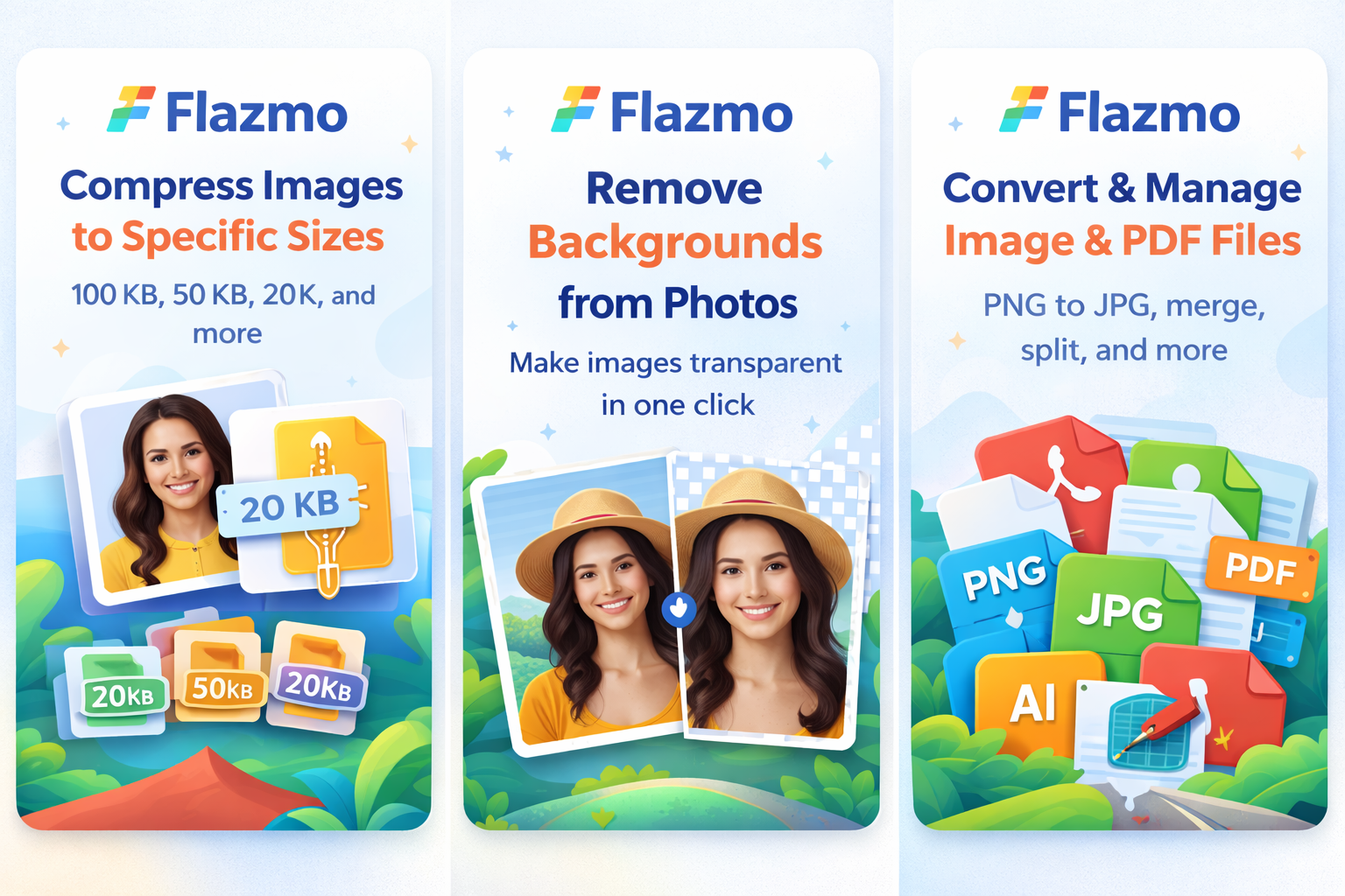 Flazmo - Main product screenshot demonstrating key features and user interface