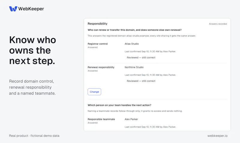 WebKeeper screenshot 3