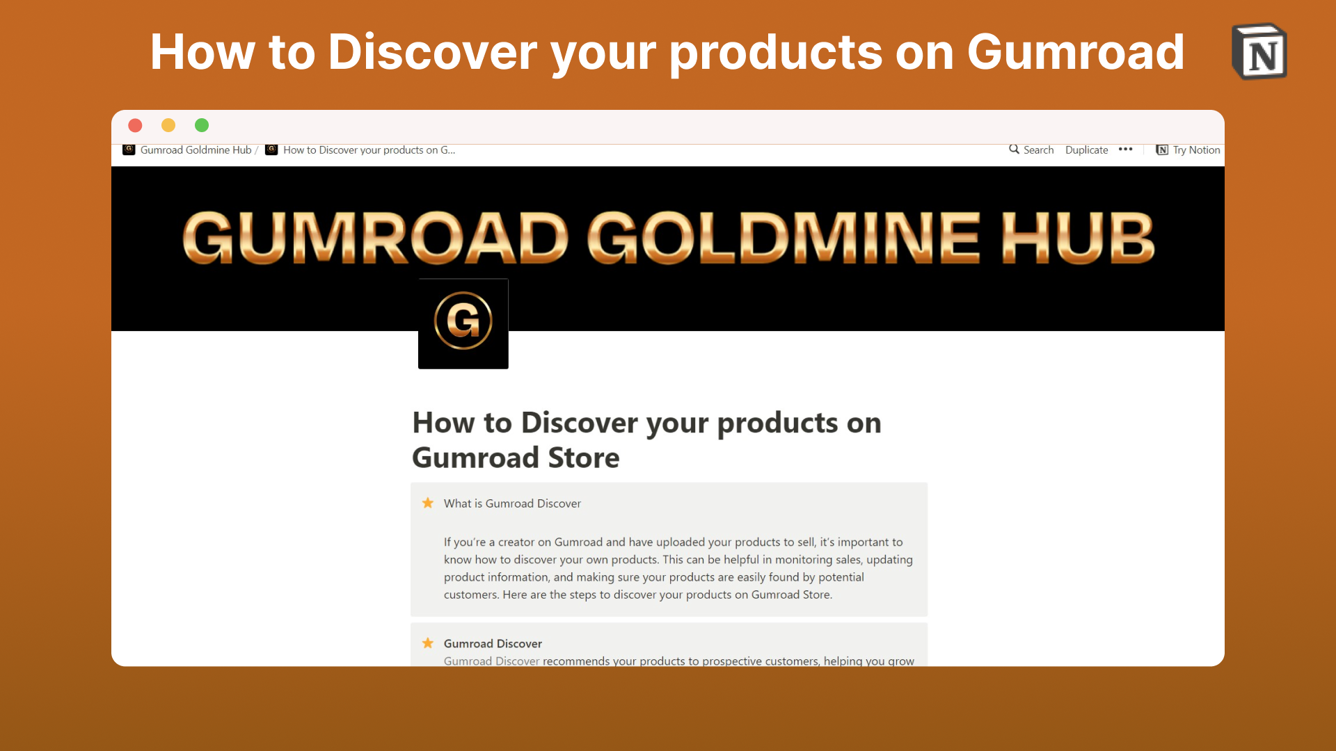 Gumroad Goldmine Hub media 5