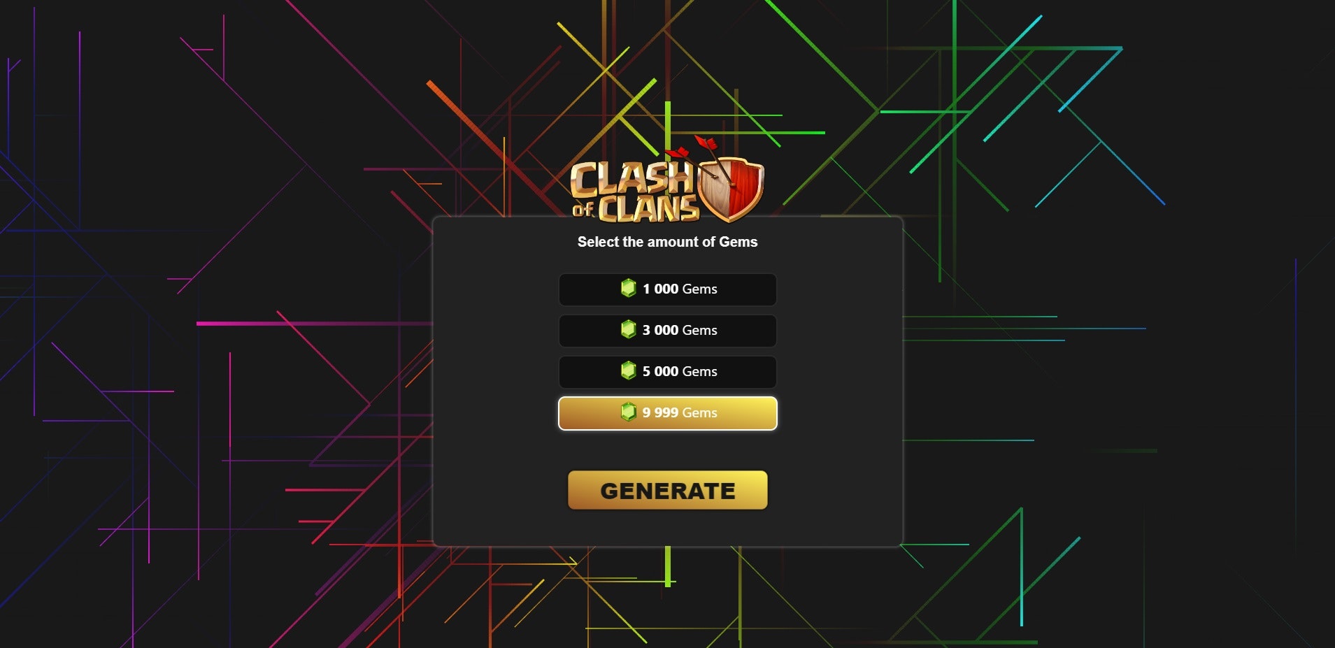 Generatore di gemme COC senza Clash of Clans media 2