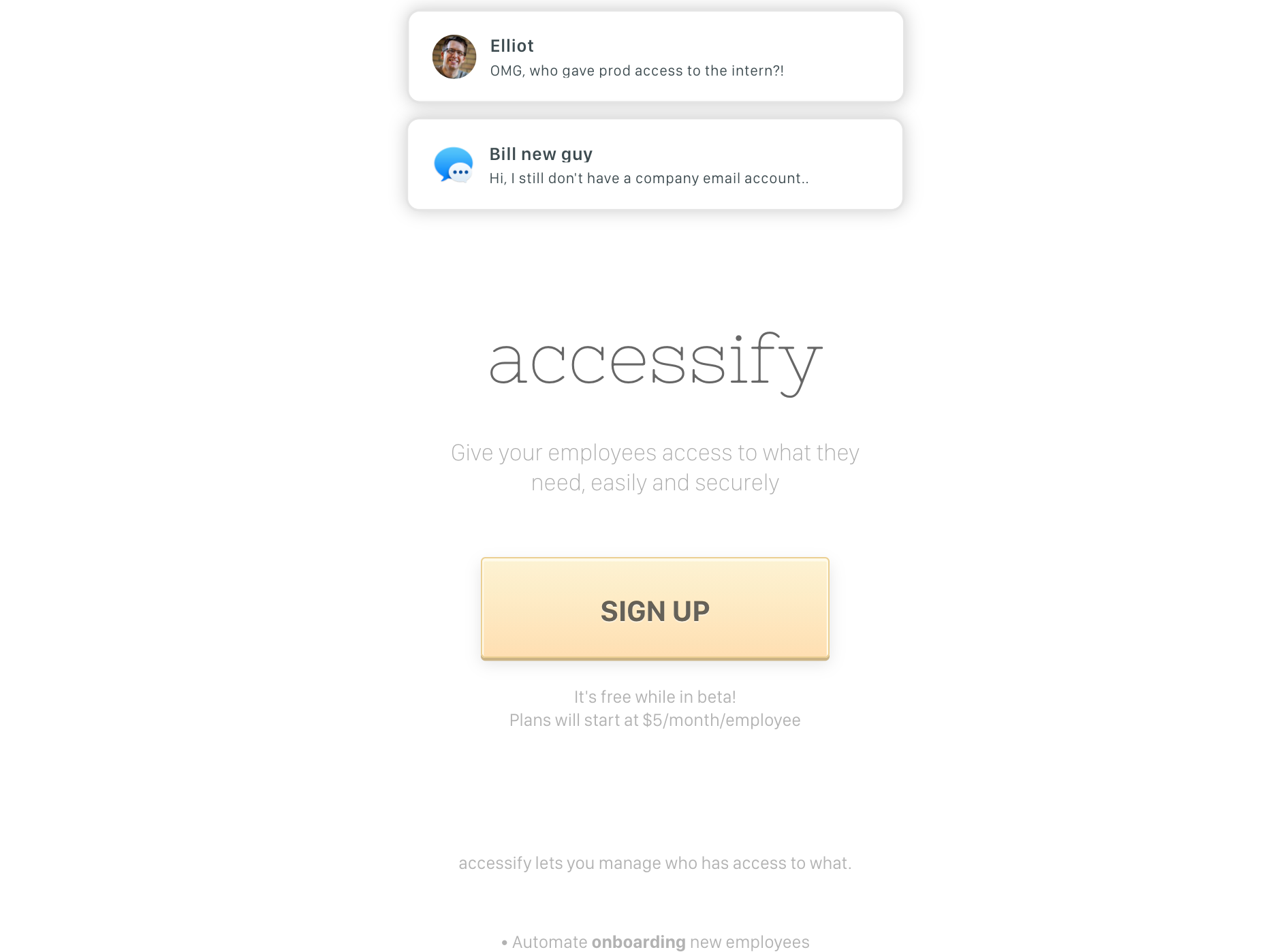 Accessify - Manage access to all the services your team uses | Product Hunt