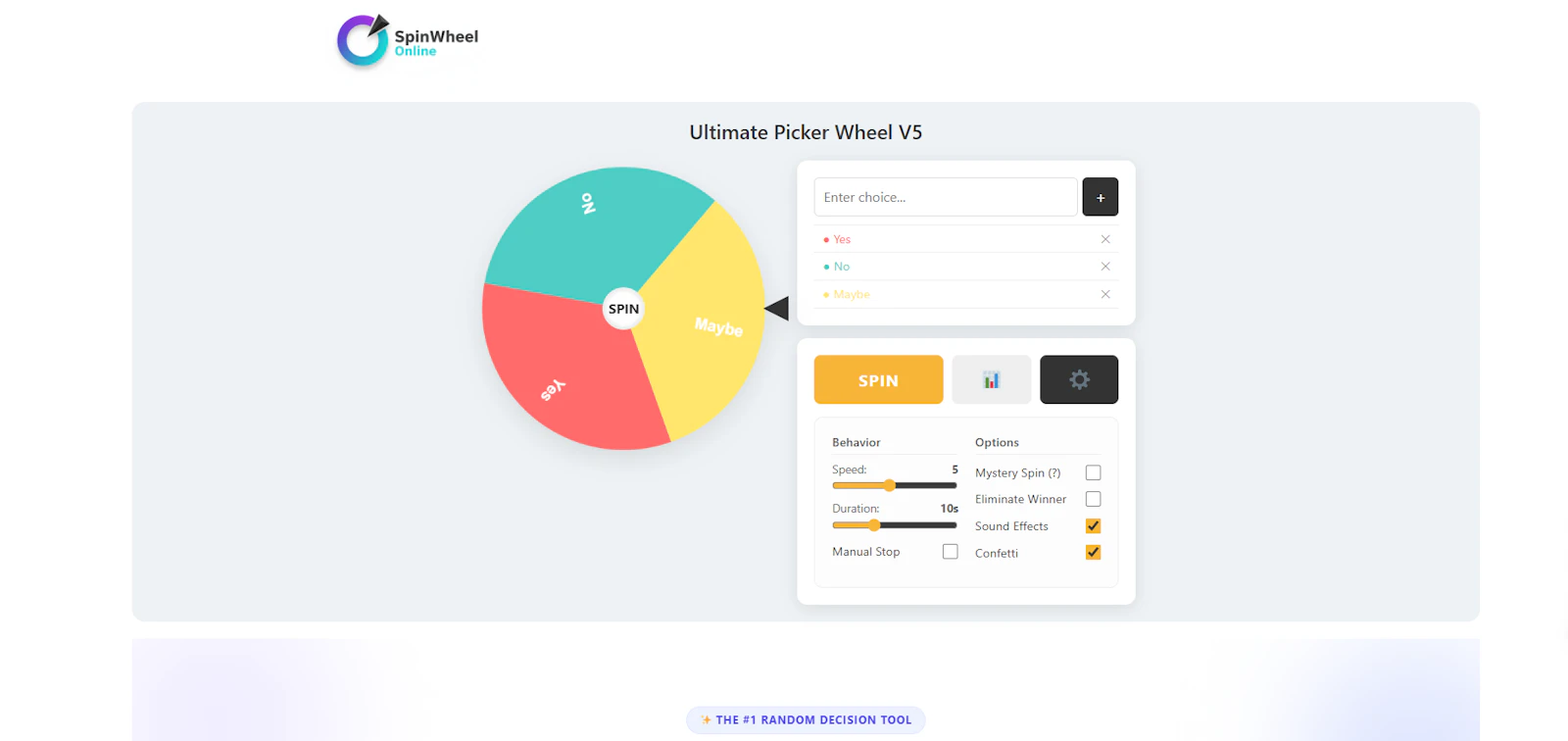 Spin The Wheel screenshot 1