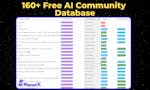 160+ Free AI Community Database image