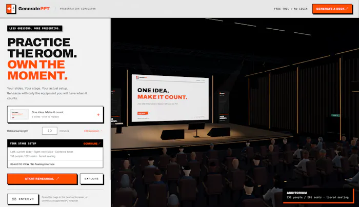 Public Speaking VR Simulator产品图